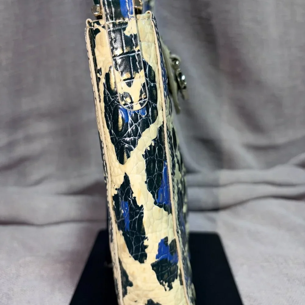 Brahmin “Marley” Blue Leopard Print Crossbody - Picture 6 of 11